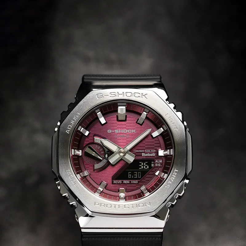 Casio G-Shock Tough Solar Bluetooth Connectivity Purple Men's Watch- GBM-2100A-4B